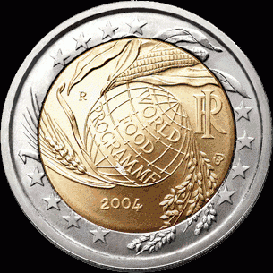 Italië 2 euro 2004 Wereldvoedsel UNC